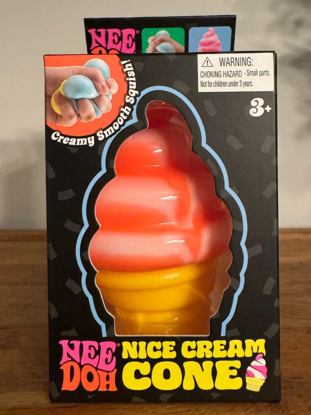 NeeDoh Orange Nice Cream Cone...Squishy Toy